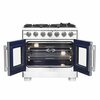 Forno Capriasca 36In. Freestanding French Door Gas Range FFSGS6460-36